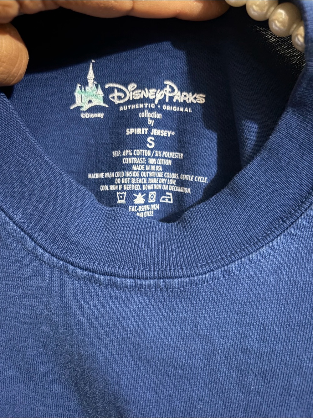 Disney Parks Navy Blue Tee with White Logo - Picture 14 of 16
